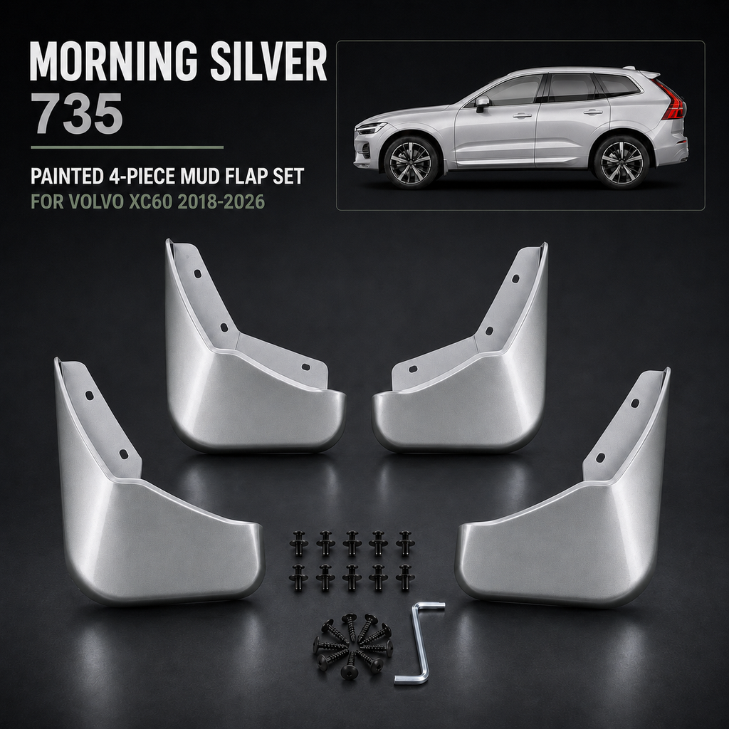 Painted Mudflaps 4-Piece Set for Volvo XC60 2018–2026