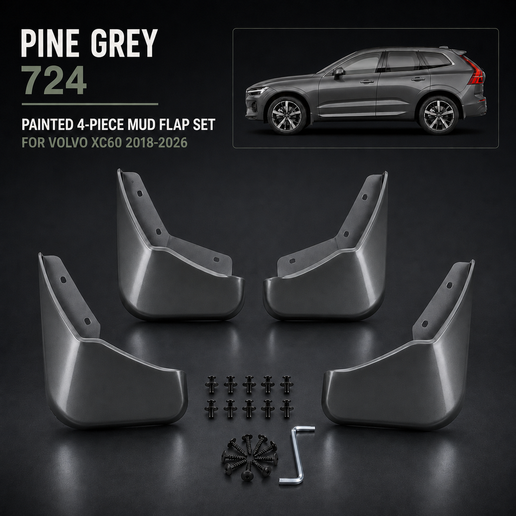 Painted Mudflaps 4-Piece Set for Volvo XC60 2018–2026