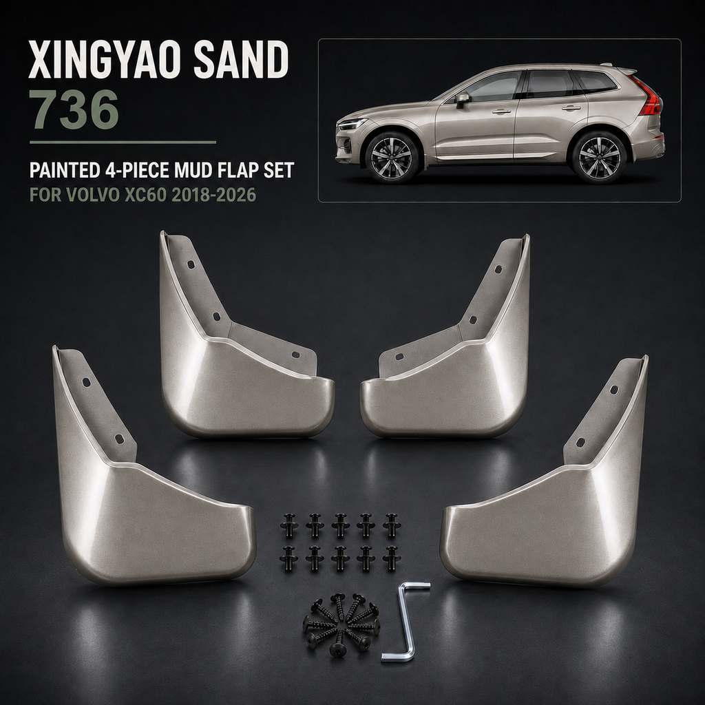 Painted Mudflaps 4-Piece Set for Volvo XC60 2018–2026