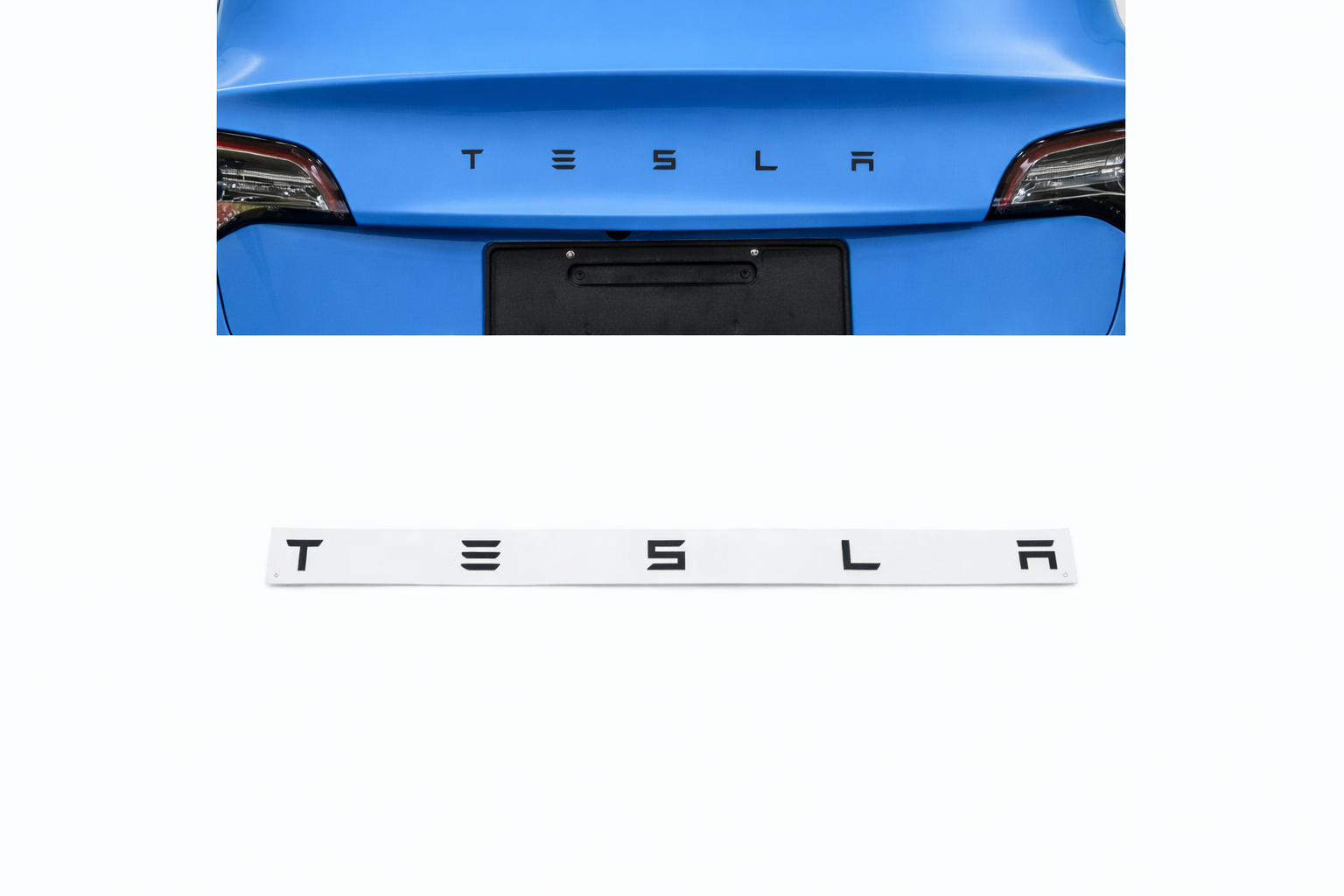 Tesla Trunk Letter Emblem