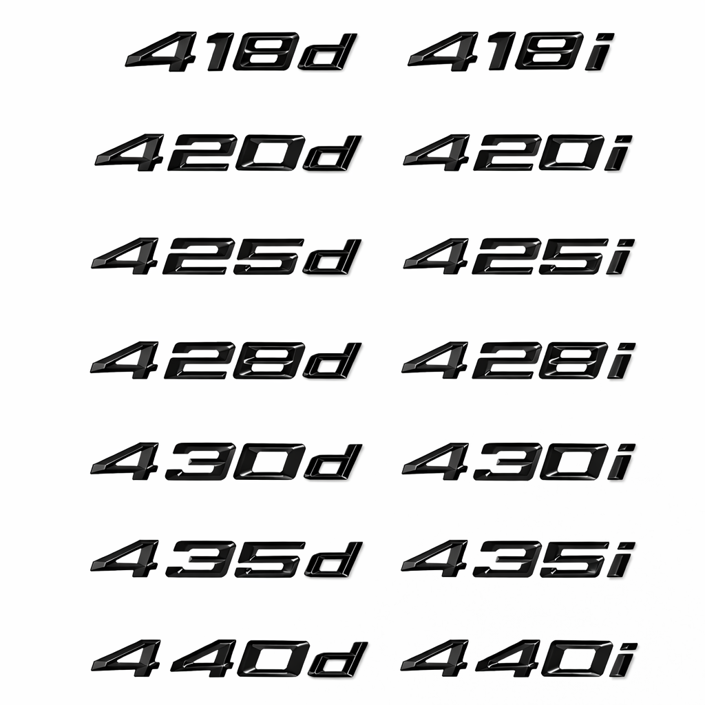 BMW 4 Series Trunk Badge ( Gloss black)