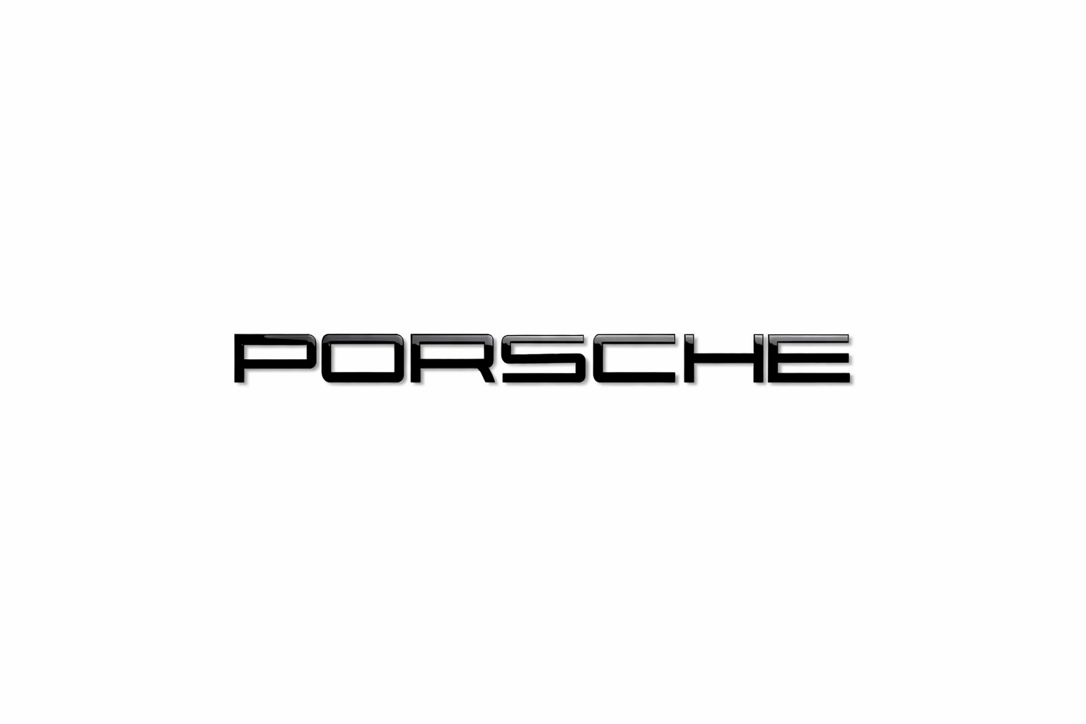 Porsche Gloss Black Emblem