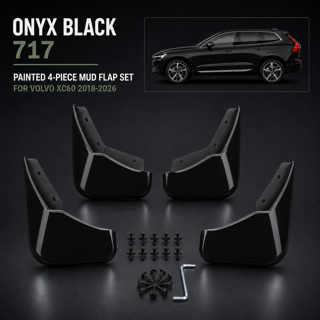 Painted Mudflaps 4-Piece Set for Volvo XC60 2018–2026