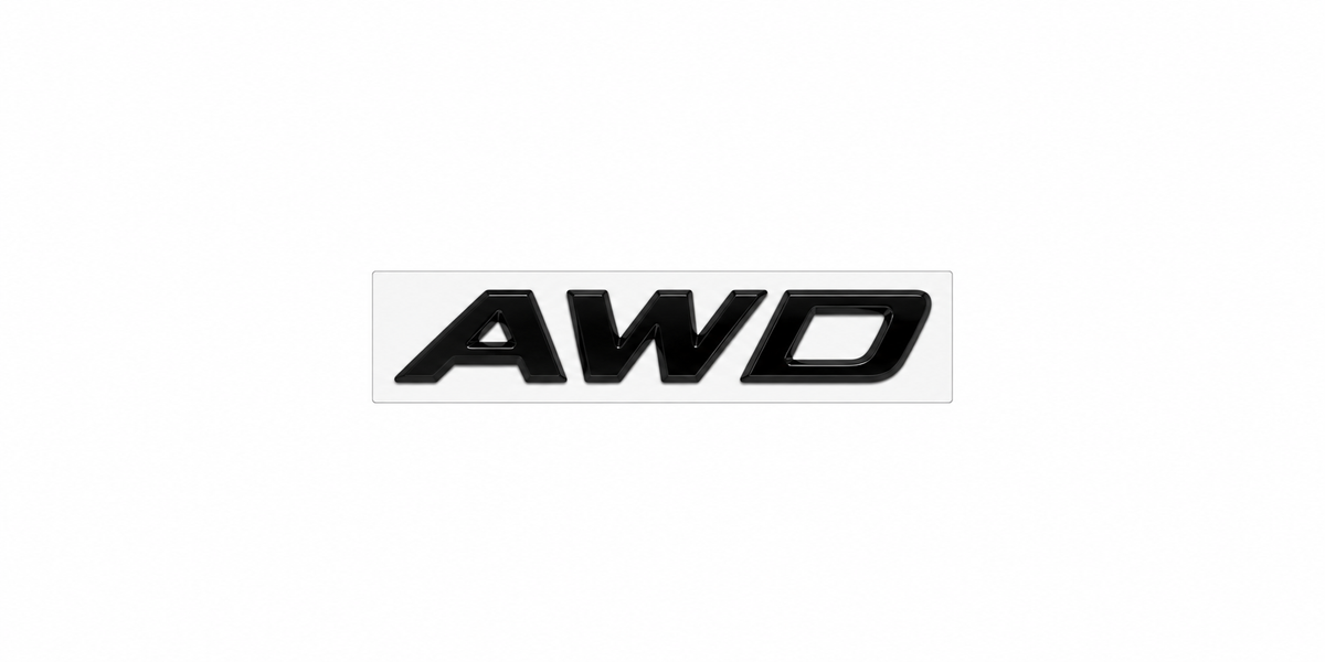 Black AWD Emblem Badge for  Trunk