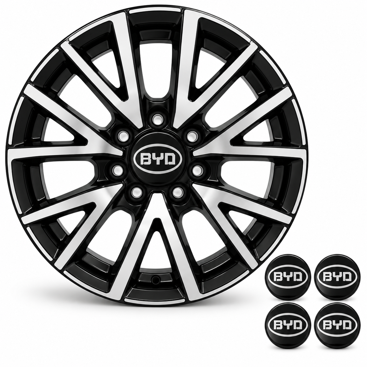 4-Pack BYD Wheel Center Caps