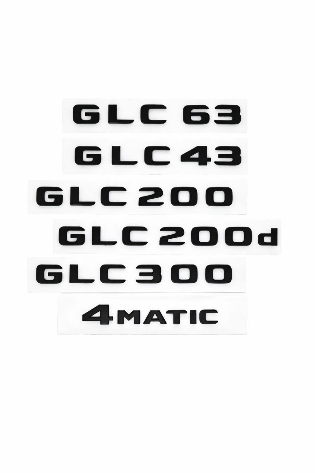 Mercedes GLC Black Badge Emblems