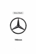Mercedes Gloss Black Front Star Emblem  – 190mm