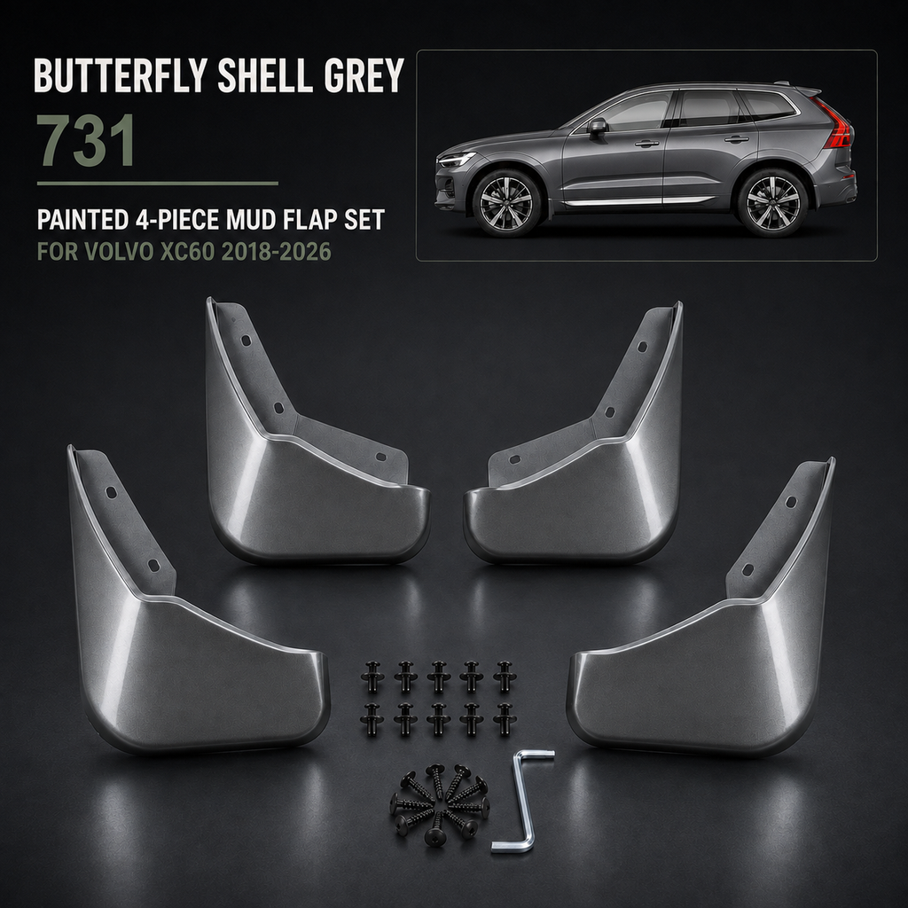 Painted Mudflaps 4-Piece Set for Volvo XC60 2018–2026