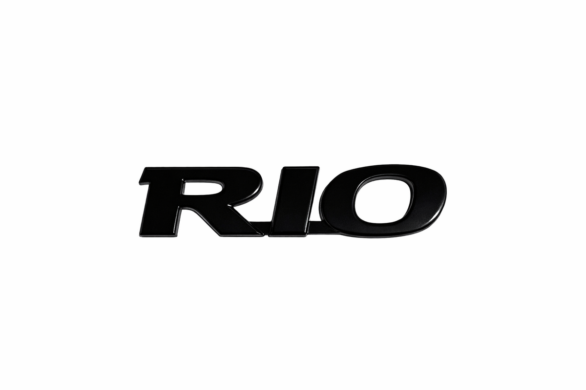 Hq Rio Emblem Kia Rio Trunk Badge Gloss Black – EmblemWrap