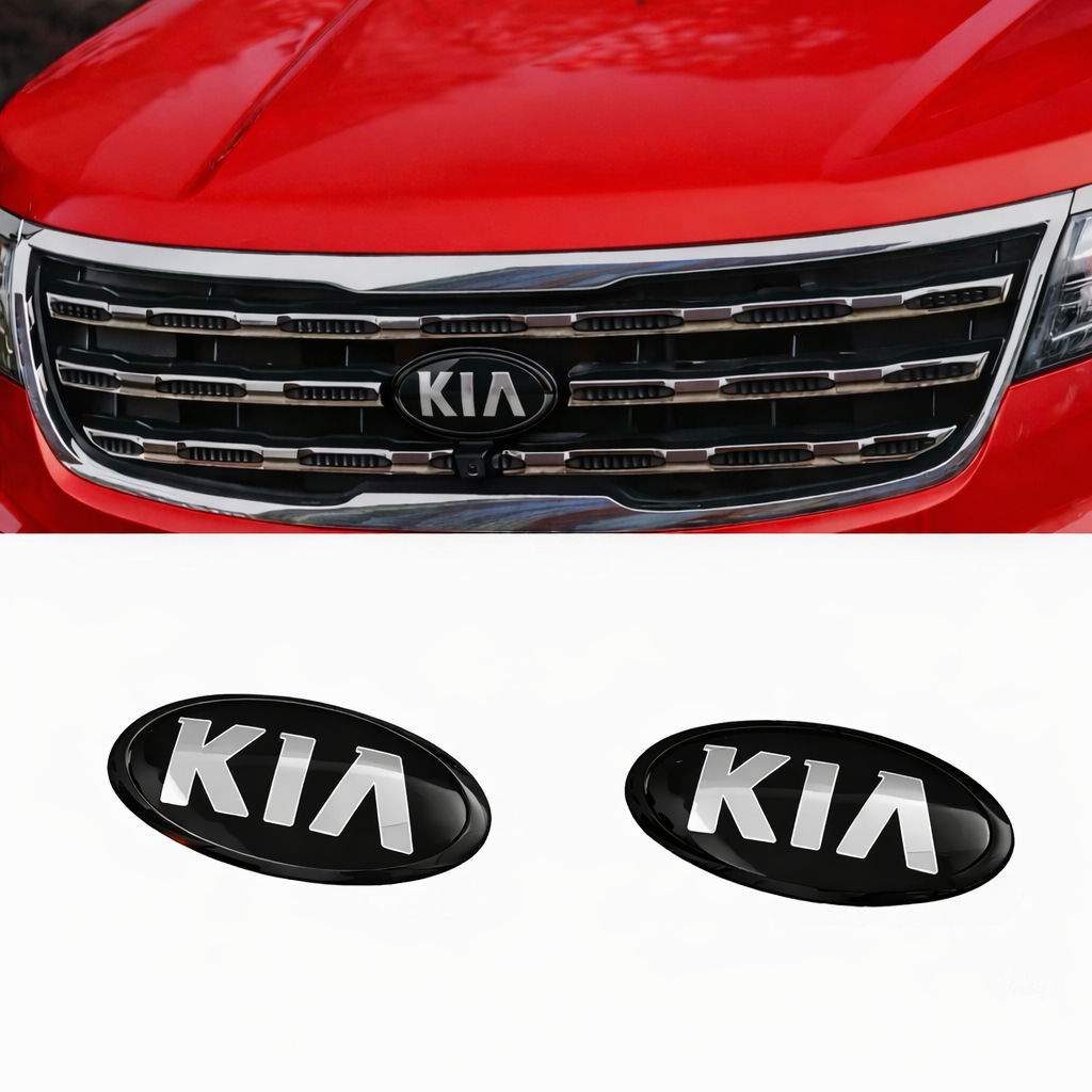 Black KIA Emblem – Hood & Trunk Gloss Black