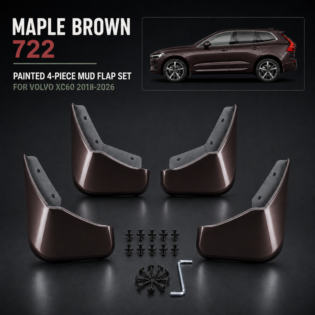 Painted Mudflaps 4-Piece Set for Volvo XC60 2018–2026