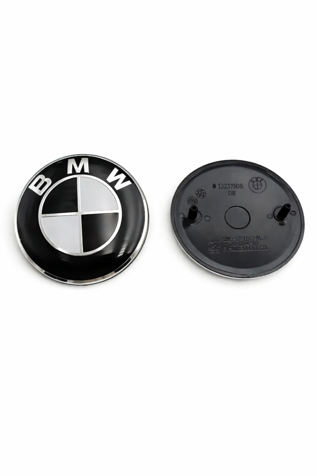 BMW Black & White Front Hood/Trunk Badge Emblem