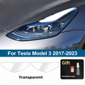 Pre-Cut Clear Headlight Protection Film for Tesla Model 3 (2017–2023)