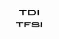 Audi TDI / TFSI Badge Emblem - Gloss black