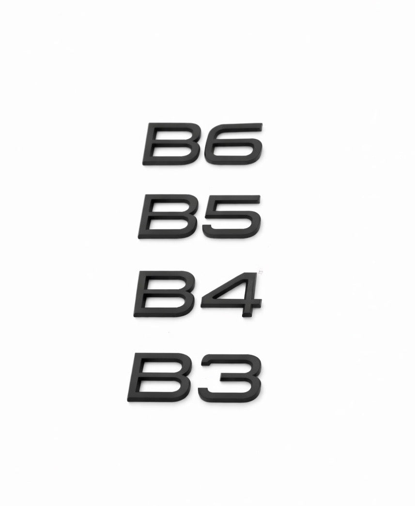 Black Volvo B3–B6 Badge Emblems