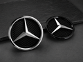 Mercedes komplett stjärna till grillen till C/E/GLC/GLE/GLS – Blanksvart/krom