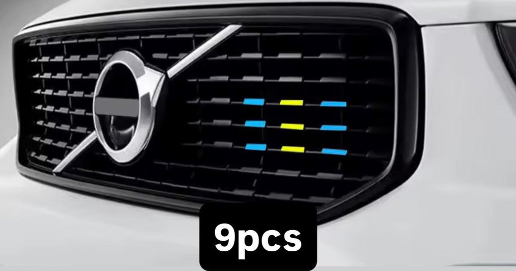 Volvo R-Design Grille Inserts – Swedish Flag Style Trim Clips (Multiple Set Options)