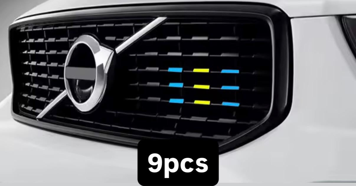 Volvo R-Design Grille Inserts – Swedish Flag Style Trim Clips (Multiple Set Options)