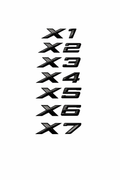 BMW X Series Trunk Badge ( Gloss black)