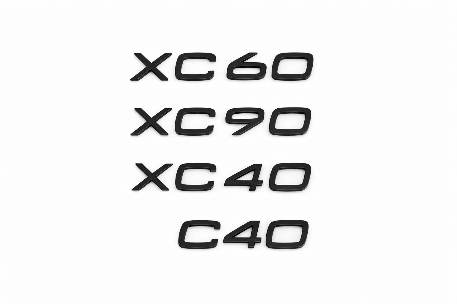 Volvo XC60 / XC90 / XC40 / C40 Emblem Badge (Gloss Black)