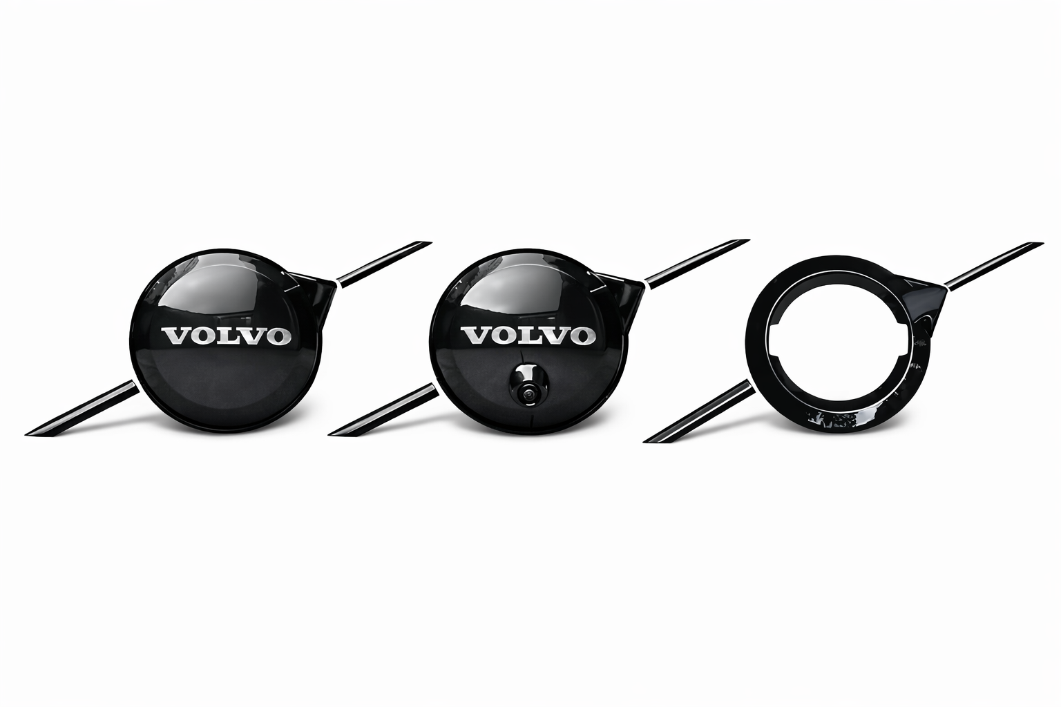 Volvo Grill Emblem Cover Trim Set (Chromedelete) - 30 Models