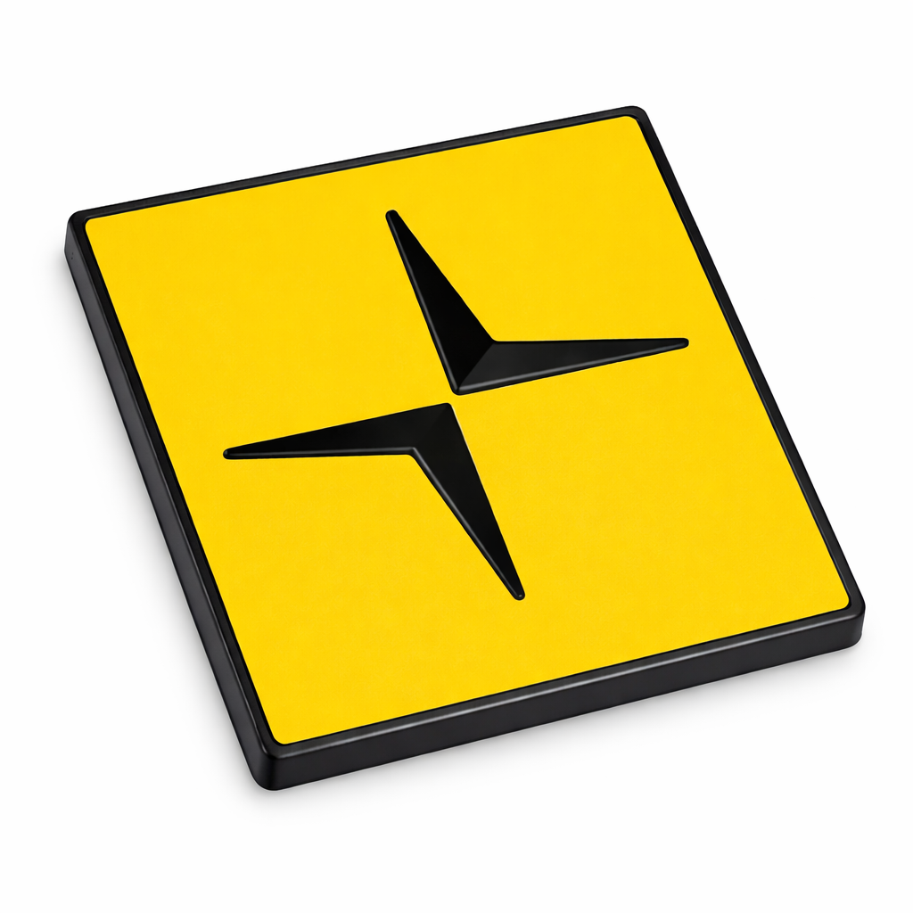 Polestar Grill/Tailgate Emblem - Yellow/Black/White/Red/Blue/White