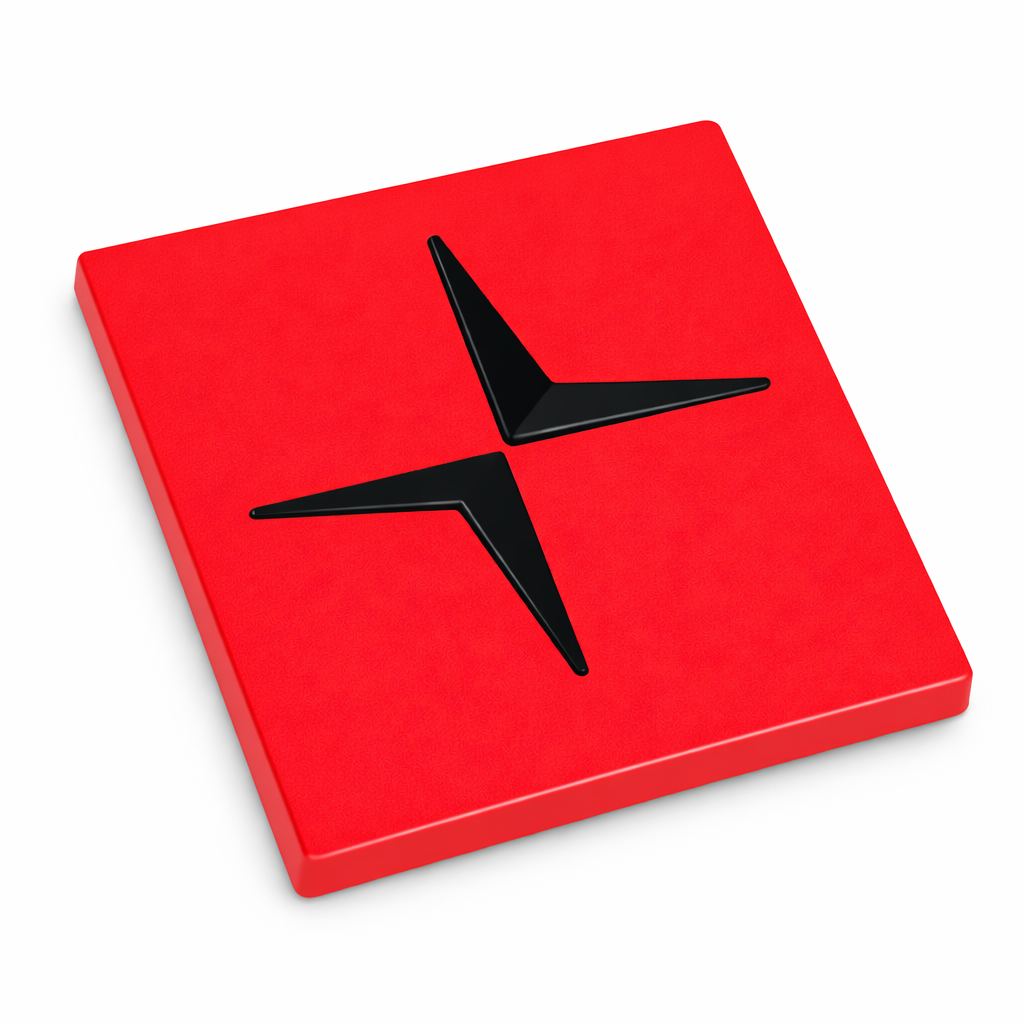 Polestar Grill/Tailgate Emblem - Yellow/Black/White/Red/Blue/White