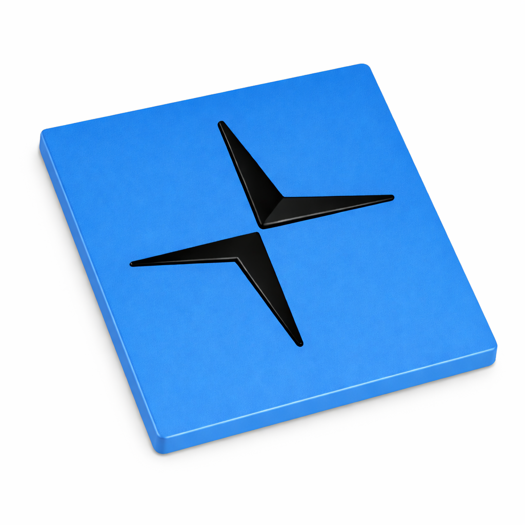 Polestar Grill/Tailgate Emblem - Yellow/Black/White/Red/Blue/White