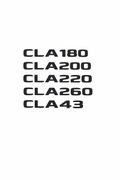 Mercedes CLA Gloss Black  Badges