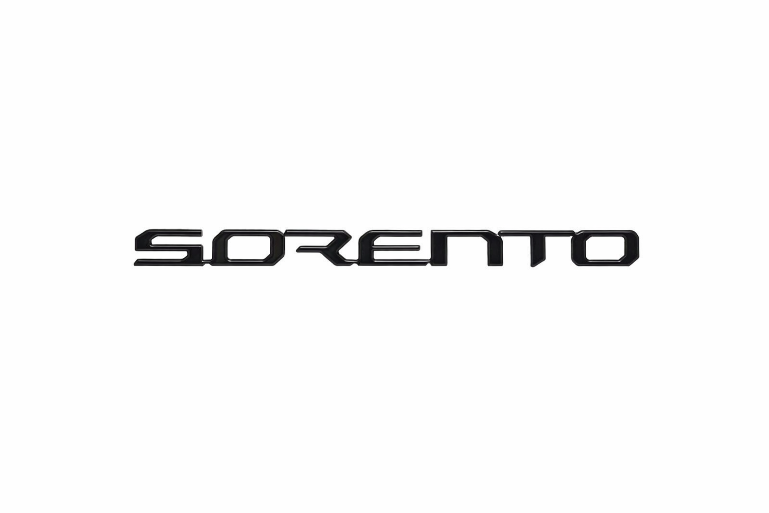 KIA Sorento Rear Badge Emblem – Glossy Black (V3)