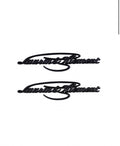 Laurin & Klement Rear Trunk Badge – Gloss Black Script Emblem (Universal Fit)