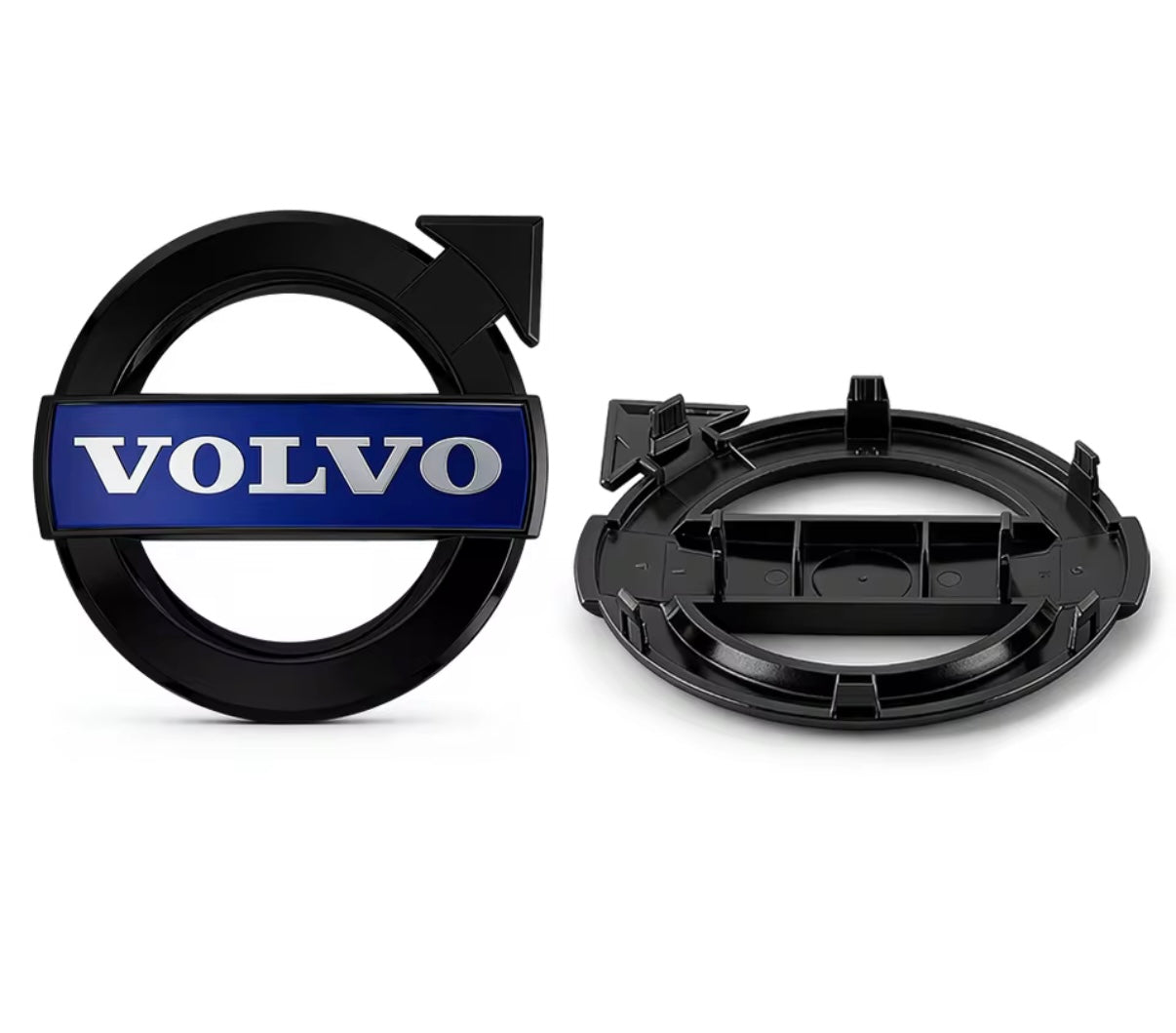Volvo front grill emblem badge 14 cm – Replacement logo (Fits many models) - Several colors