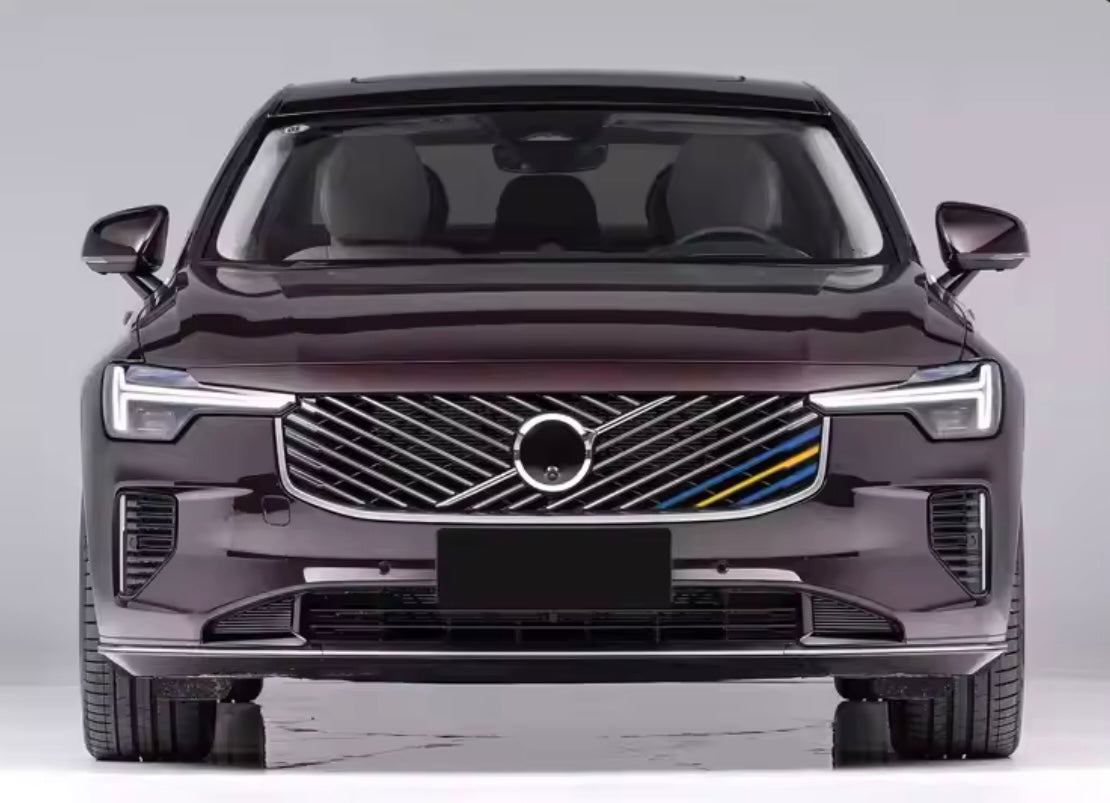 Swedish Flag Grille Trim for Volvo – Blue & Yellow Accent Strips (New grill type) XC90, XC60, S90
