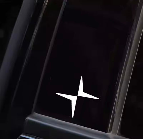 2pcs Polestar logo emblem for exterior and interior (5cm)