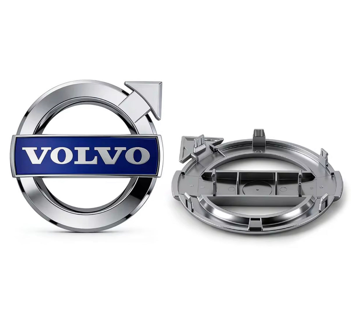 Volvo front grill emblem badge 14 cm – Replacement logo (Fits many models) - Several colors