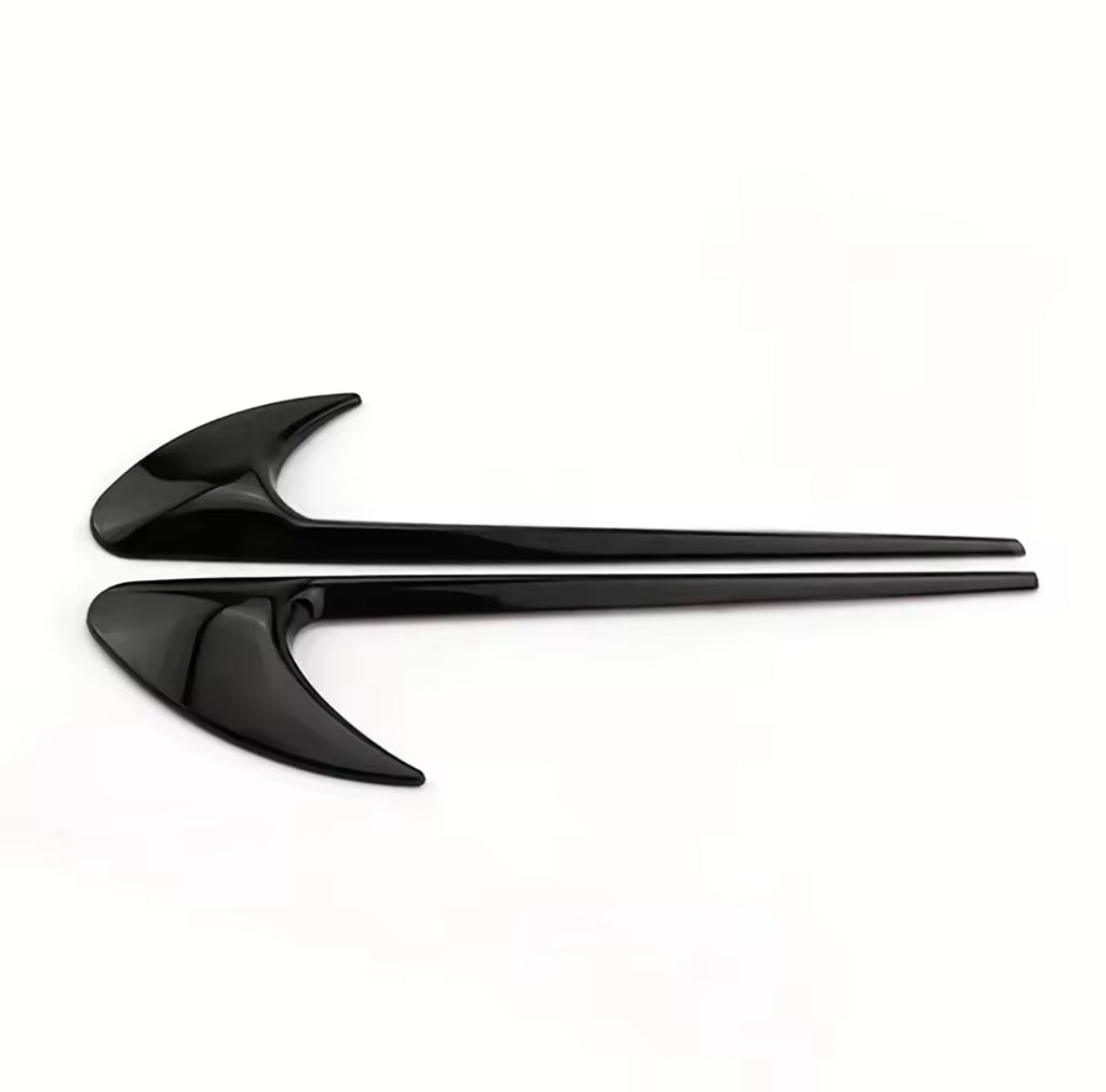 AMG Style Fender Trim - Glossyblack/”Carbonfiber” (2-pack)