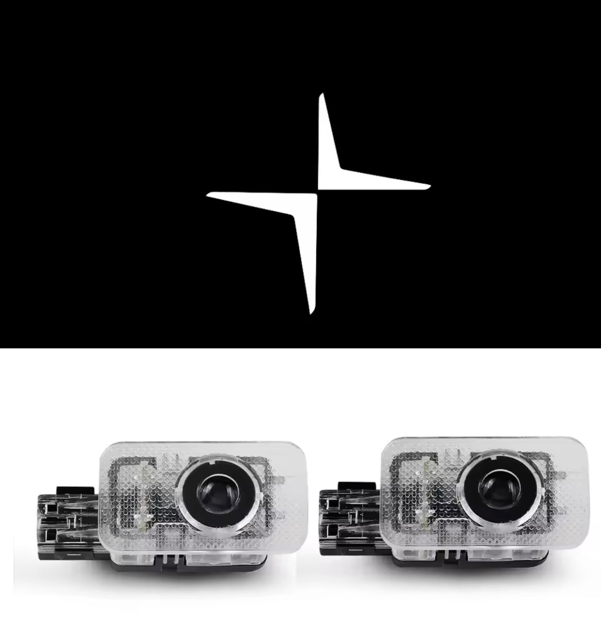 2pcs Polestar welcome door lights