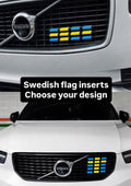 Volvo R-Design Grille Inserts – Swedish Flag Style Trim Clips (Multiple Set Options)