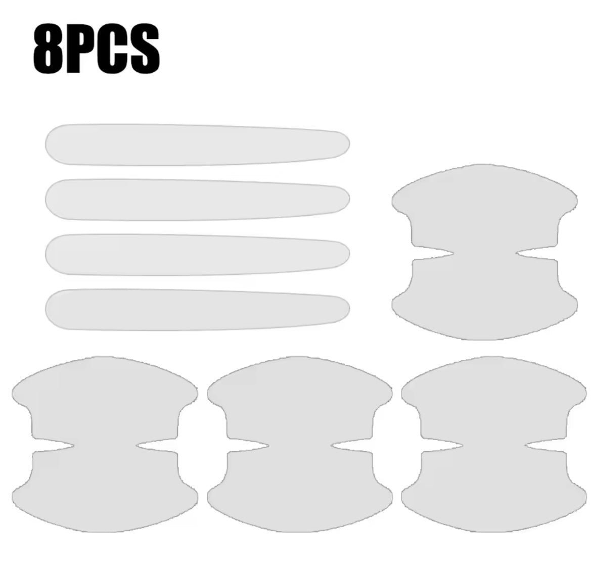 Transparent Car Door Handle Protection Film – Invisible Anti-Scratch Stickers (4PCS)