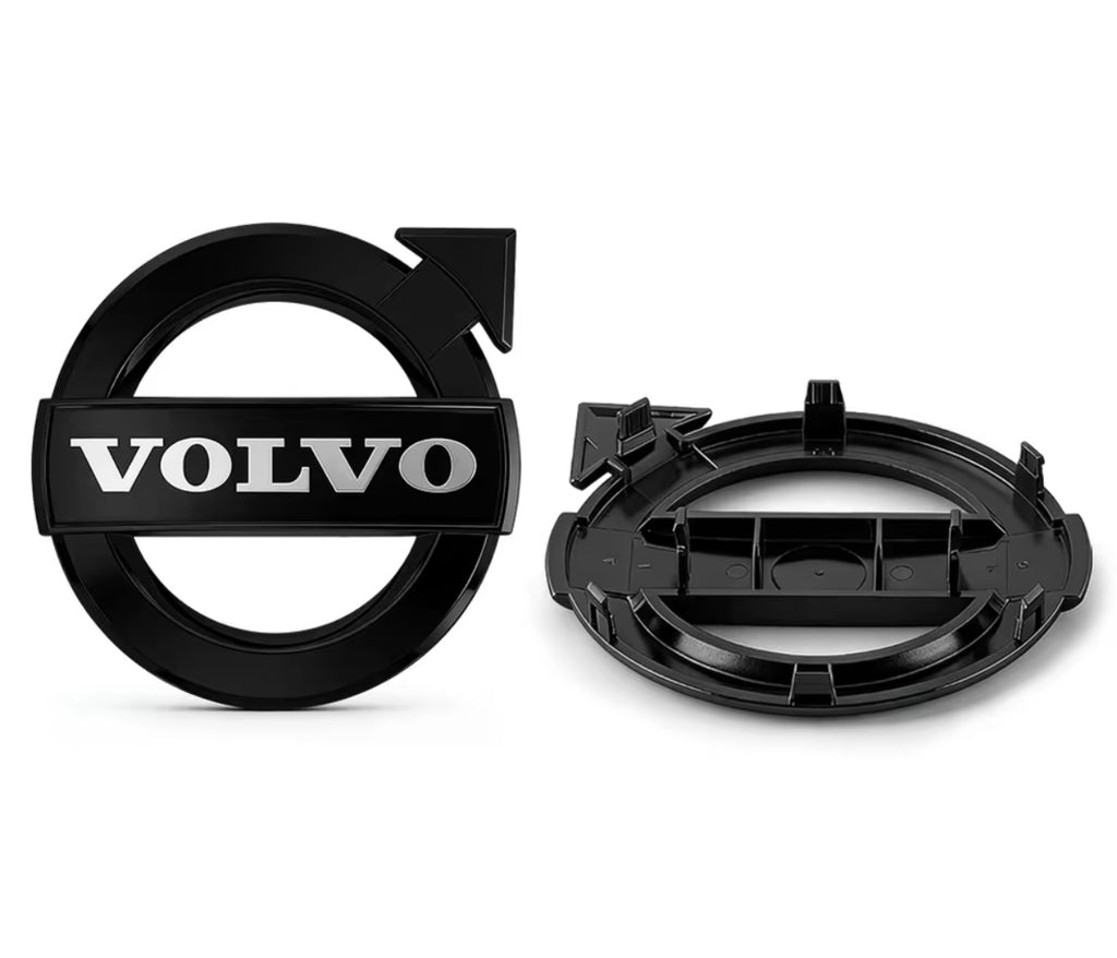Volvo front grill emblem badge 14 cm – Replacement logo (Fits many models) - Several colors