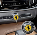 Prancing yellow moose epoxy/gel decal for the radio button - Polestar/Volvo