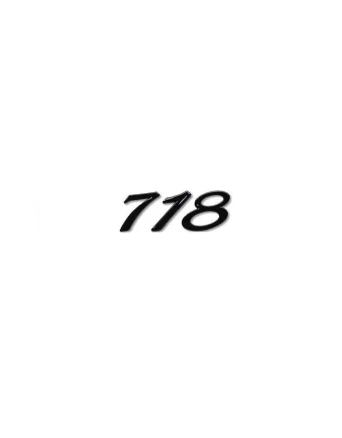 718 Gloss Black Emblem