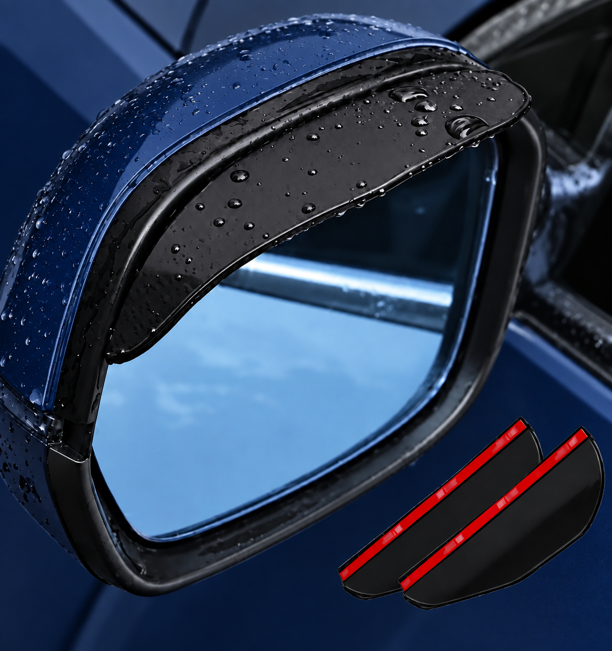 Car Side Mirror Rain Cover ( 2 PACK)