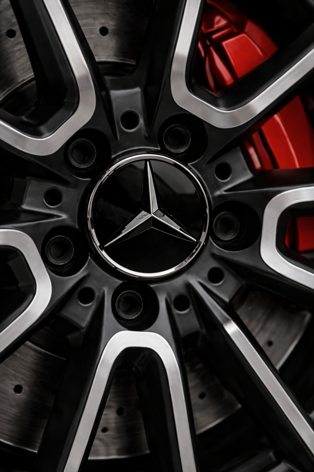 4-Pack Mercedes Wheel Center Caps 75mm