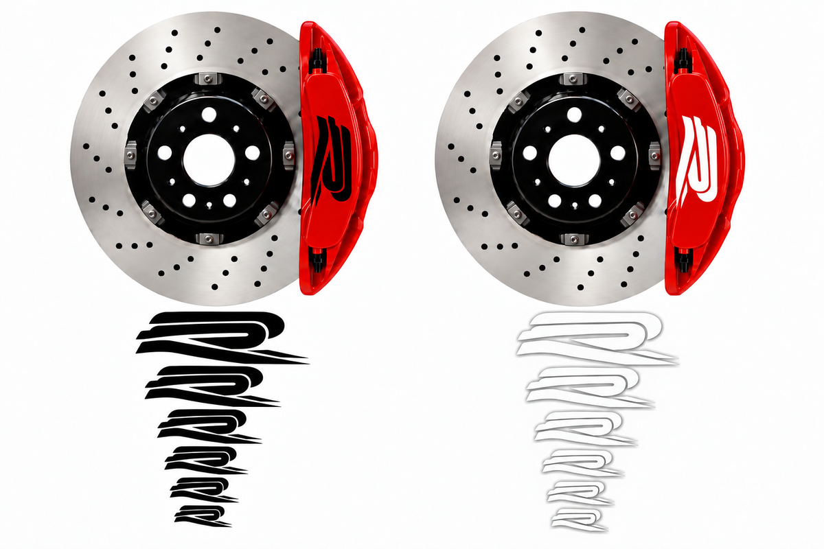 NEW R Brake Caliper Decals – 8-Piece Set
