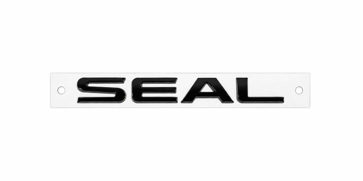BYD SEAL Black Rear Trunk Emblem Badge – Glossy Black Lettering