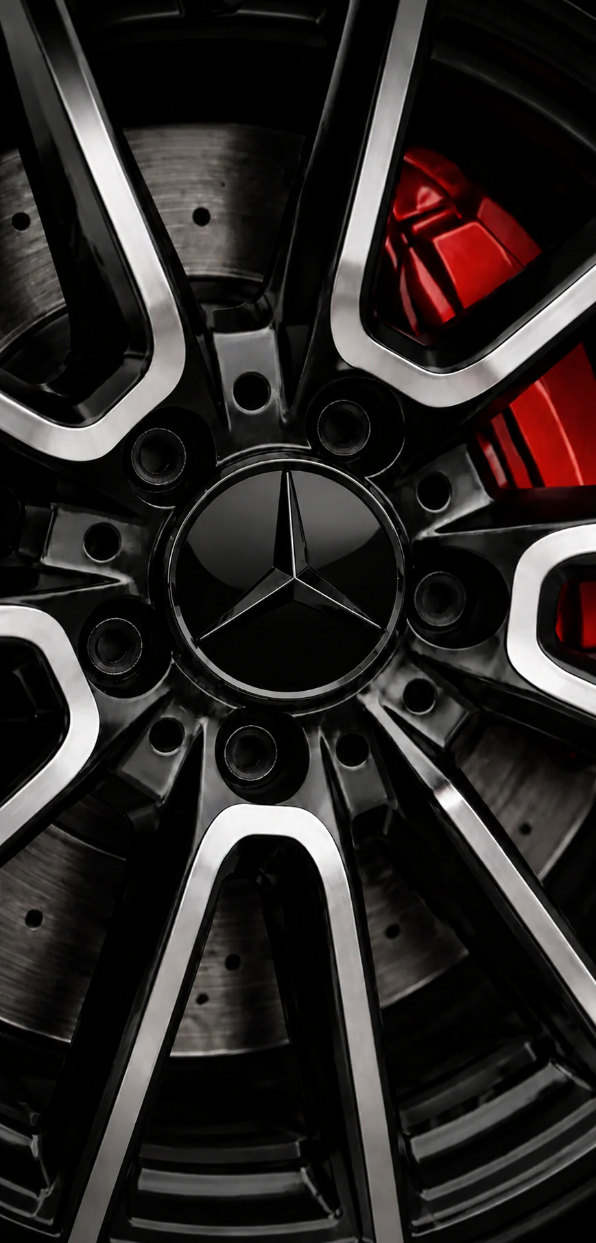 4-Pack Mercedes Wheel Center Caps 75mm Glossyblack