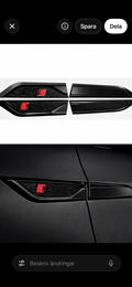 Gloss Black Audi S-Line Fender Emblem Set (2-Pack)
