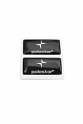 Polestar logo epoxy/gel badge for exterior/interior - 2pack