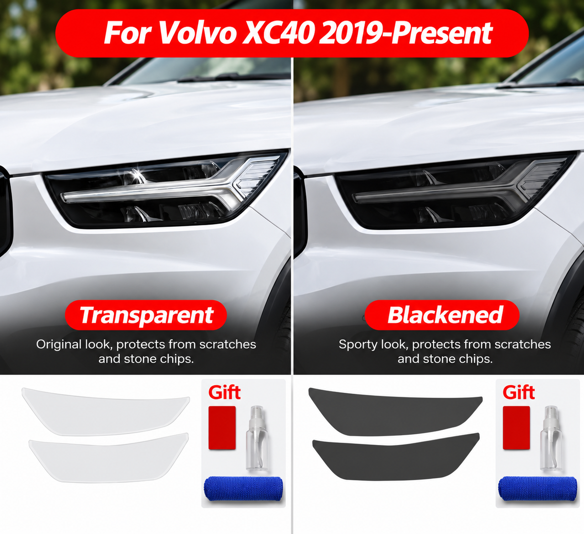 Headlight Protection Film XC40 2019-Present